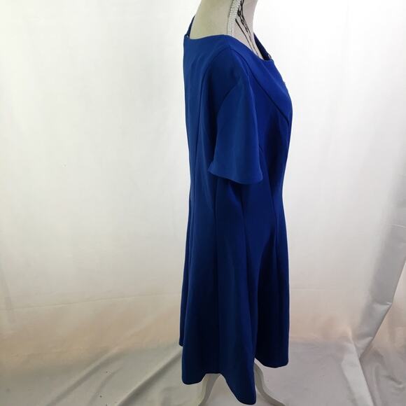 Alyx Fit and Flare Dress Cobalt Blue 8 - Picture 4 of 13